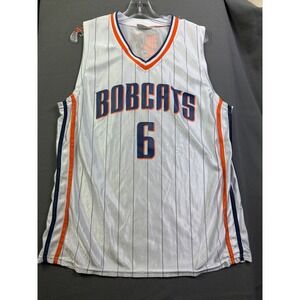 Match Up Promotions Charlotte Bobcats Jersey Men White Pinstripe Basketball No 6
